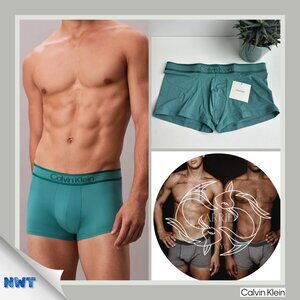 Calvin Klein - Tonal Logo Low Rise Trunk - Lively Teal (L)